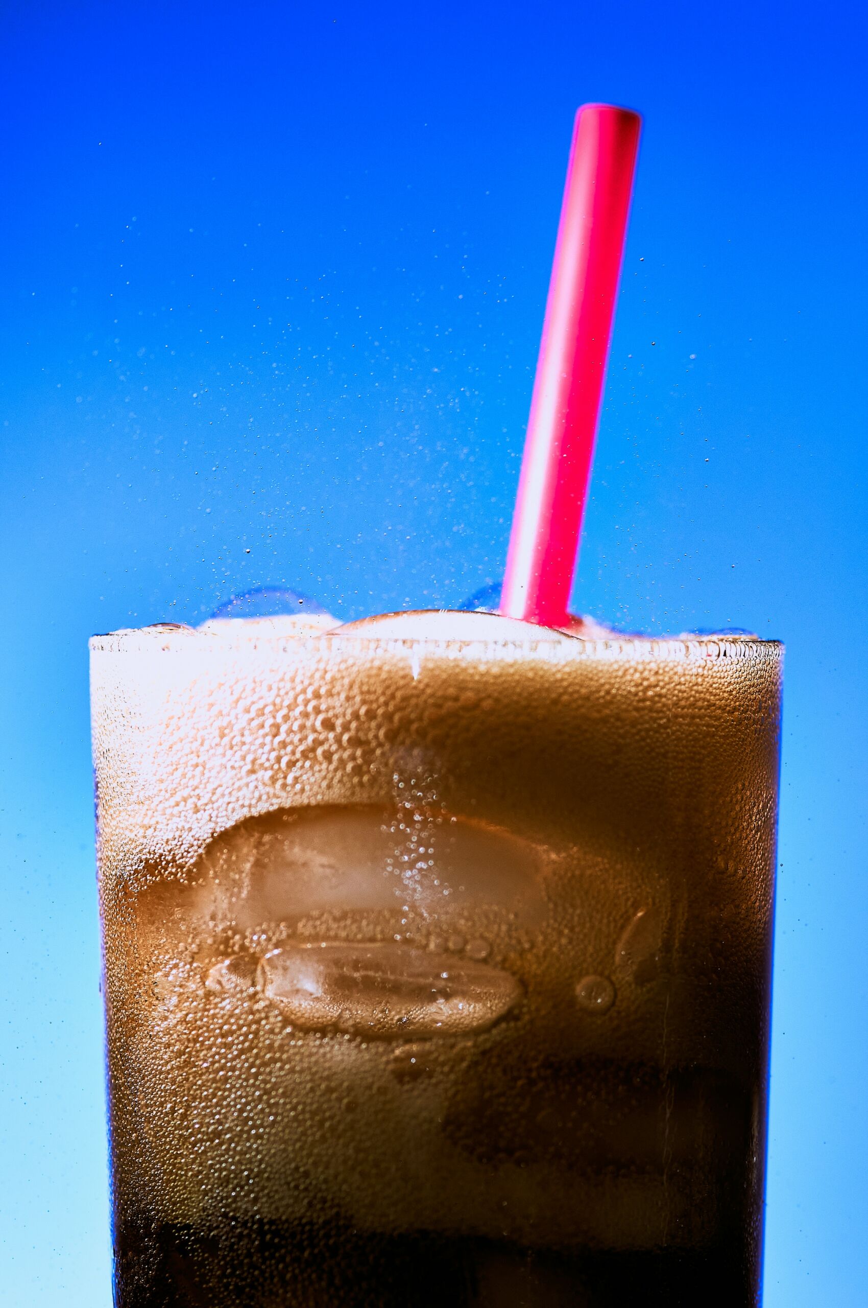 Glass of a dark soda